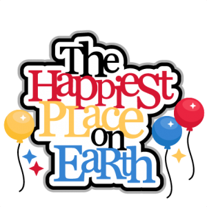 The Happiest Place On Earth title  SVG cut files for scrapbooking silhouette cut files svgs for cricut free svgs cute clipart clip art