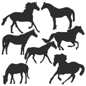 Horse Silhouette Set SVG scrapbook title cat svg cut files kitten svg cut files free svgs free svg cuts