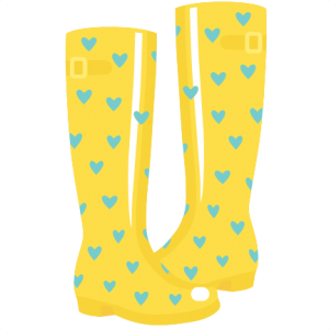 Rainboots SVG cutting file for scrapbooking cute cut files free svgs cricut silhouette svg cut files clip art