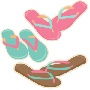 Flip Flops scrapbook cuts SVG cutting files doodle cut files for ...