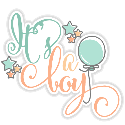 Download It's a Boy title SVG cut files for scrapbooking cherry svg ...