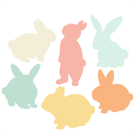 Bunny Silhouette Set Svg Scrapbook Title Cat Svg Cut Files Kitten Svg Cut Files Free Svgs Free Svg Cuts