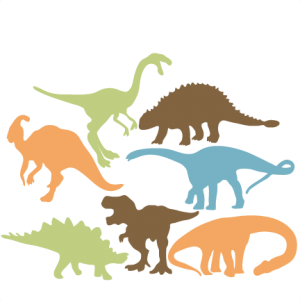 Download Dinosaur Silhouette Set SVG scrapbook title cat svg cut ...
