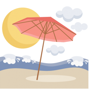 Beach Umbrella Scene SVG scrapbook cut file cute clipart files for silhouette cricut pazzles free svgs free svg cuts cute cut files