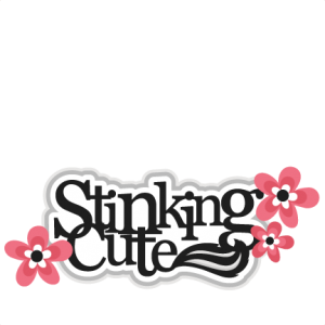 Stinking Cute Title Skunk SVG scrapbook cut file cute clipart files for silhouette cricut pazzles free svgs free svg cuts cute cut files